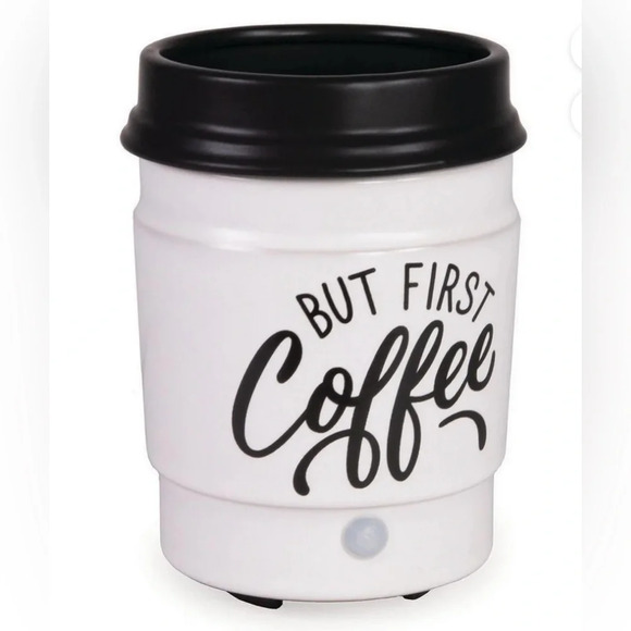 “But First Coffee” Electric Wax Warmer | Includes 1 Wax Melt Tray - Picture 4 of 4